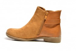 Botín plano antelina camel-3