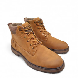 Botines de hombre refresh camel con cremallera lateral-2