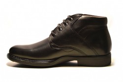 Botines Fluchos atados piel negro-2