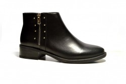 Botines MariaMare tacón bajo negros-1