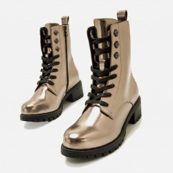 Botines militares metalizados MariaMare New Altea -2