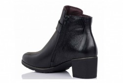 Botines Pitillos 1036 piel tacón negro-2