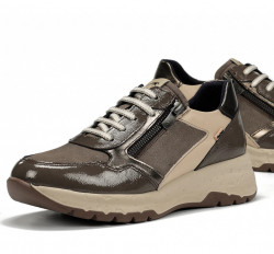 Casual Fluchos Nexus cremallera y elásticos taupe-2