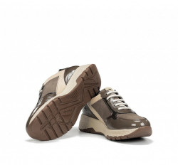 Casual Fluchos Nexus cremallera y elásticos taupe-3