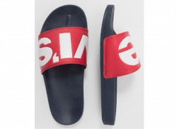 Chanclas Levi´s pala azul rojo-3