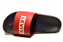 Chanclas pala Levi´s azul rojo-2