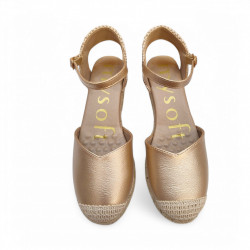 Cuñas bajas esparto oro Mysoft planta acolchada-2