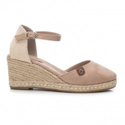 Cuñas beige de esparto altura media muy blandas