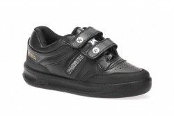 Deportivo Paredes velcro piel negro-1