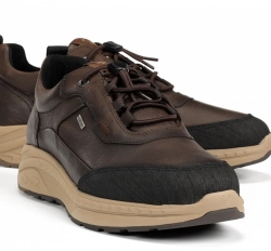 Fluchos Lander deportivos de piel marrón impermeable-2