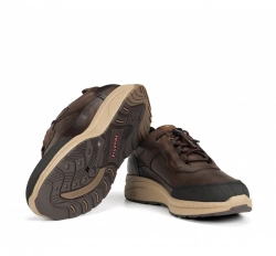 Fluchos Lander deportivos de piel marrón impermeable-3