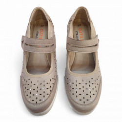 Merceditas Doctor Cutillas flexible acolchada beige-2