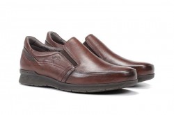 Mocasín Fluchos piel suela dynergy marrón-1