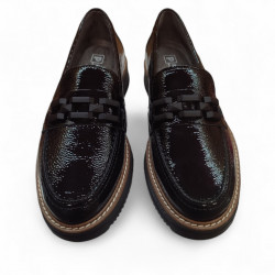 Mocasines de charol negro Pitillos piel-3