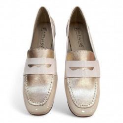 Mocasines verano Pitillos crema-2