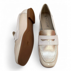 Mocasines verano Pitillos crema-3