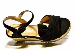 Sandalia cuña yute Refresh 69531 negro-2