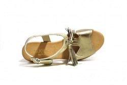 Sandalia Dorking by Fluchos tacón natural acero-2