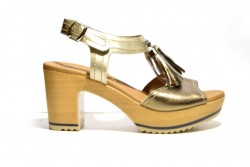 Sandalia Dorking by Fluchos tacón natural acero-3