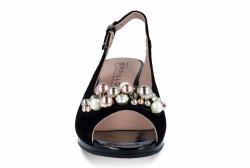 Sandalia elegante Pitillos piel negro-3