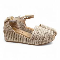 Sandalias cerradas Pitillos rafia natural-1
