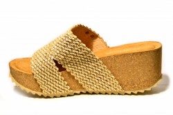Sandalias cuña tiras Refresh beige-3