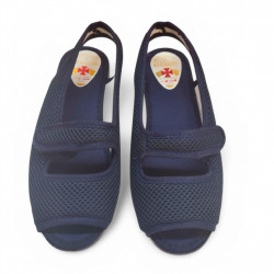 Sandalias de calle y casa con velcro baratas-2