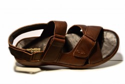 Sandalias Doctor Cutillas hombre piel marrón -2