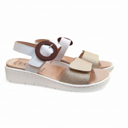 Sandalias modernas para plantillas ortopédicas con velcros