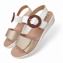 Sandalias modernas para plantillas ortopédicas con velcros-2