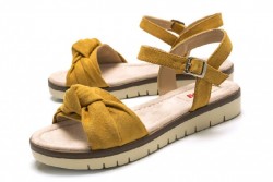 Sandalias Mustang planas mostaza-2