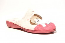 Zapatilla casa Andinas perro fuxia rosa-1