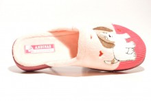 Zapatilla casa Andinas perro fuxia rosa-2