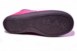 Zapatilla casa cerrada pluma Flex rosa-3