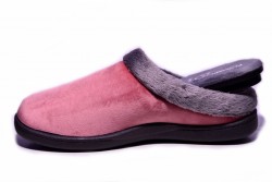 Zapatilla casa destalonada Pluma Flex Relax rosa-2