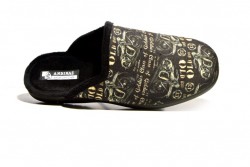 Zapatilla casa hombre destalonada Andinas estampado -2