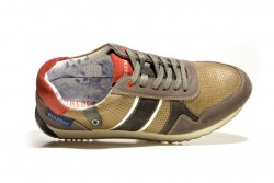 Zapatilla casual Paredes piel gris-2