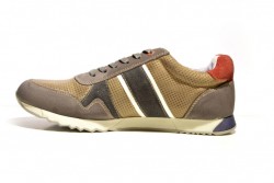 Zapatilla casual Paredes piel gris-3