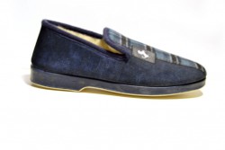 Zapatilla cerrada forro Pura Lana marino-3