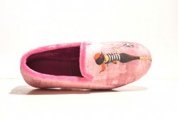 Zapatilla de estar en casa cerrada chica rosa-2