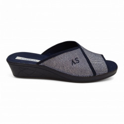 Zapatillas Andinas para casa de verano con licra marino-2