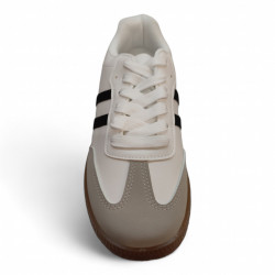 Zapatillas blancas moda suela caramelo económicas-2