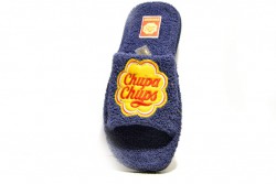 Zapatillas casa abierta Chupa Chups rizo marino-2