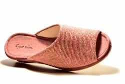 Zapatillas casa abiertas Garzon fucsia-2