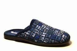 Zapatillas casa Andinas destalonadas letras marino-1