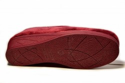 Zapatillas casa cerradas Andinas cuña burdeos-3