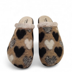 Zapatillas casa flexibles Plumaflex blandas corazones para invierno-2