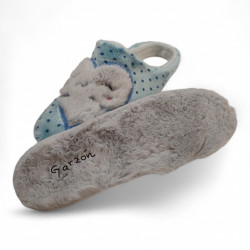 Zapatillas casa Garzón smile forever turquesa-2