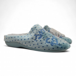 Zapatillas casa Garzón smile forever turquesa-3