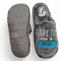 Zapatillas casa graciosas Papa solo hay uno, y tan guapeton como tu ninguno-2